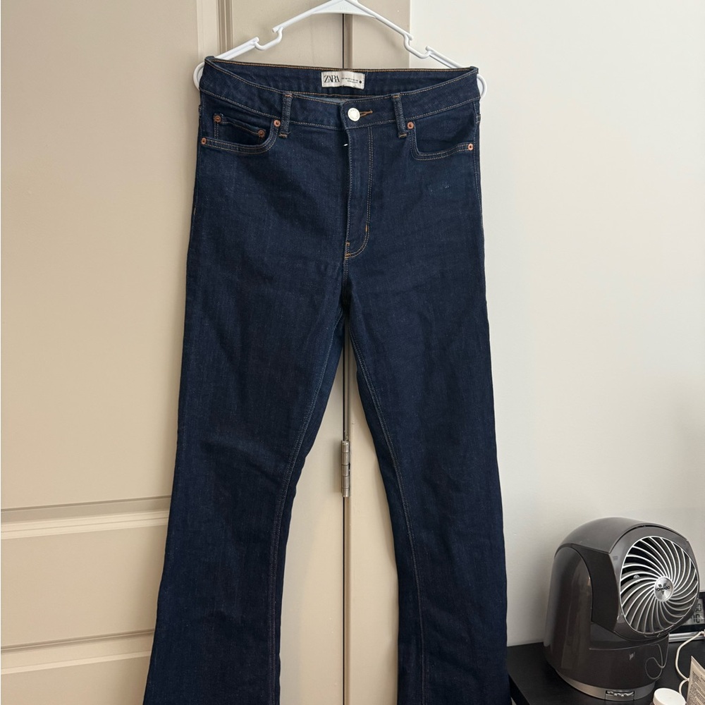 Zara Dark Indigo Flare Jeans